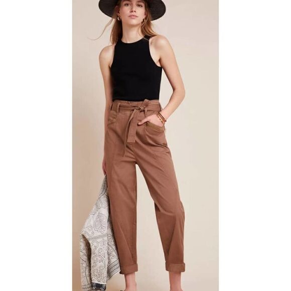 Anthropologie Pants - Anthropologie Ellie Embroidered Utility Pants Sz. 0